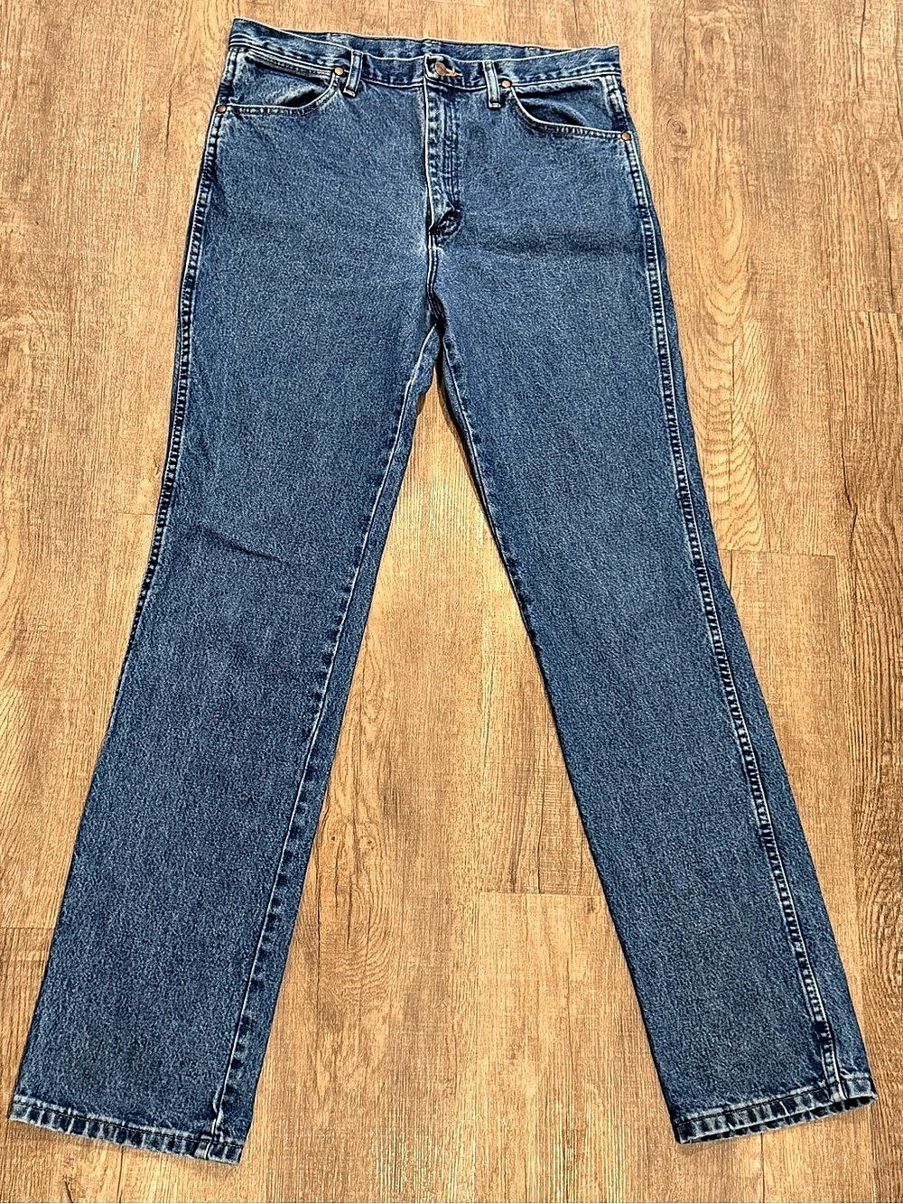 Wrangler Cowboy Cut Slim Fit Jeans 936GBK Men's Straight Jeans Blue Waist 34x36